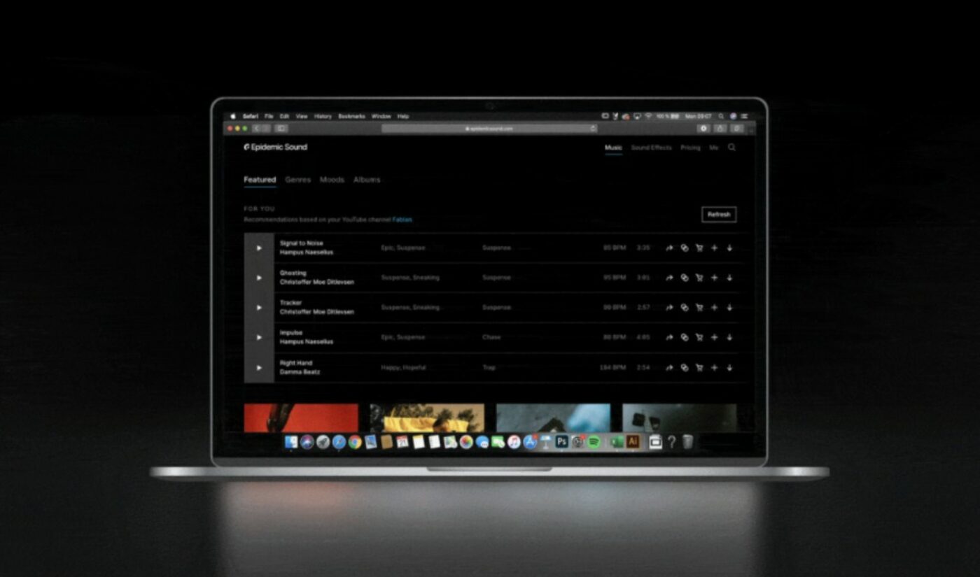 YouTube Soundtracking Service Epidemic Sound Launches ‘Music Recommender’ Tool For Creators