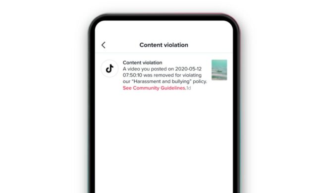 TikTok To Provide Greater Insight Into Video Takedowns With New Notification System