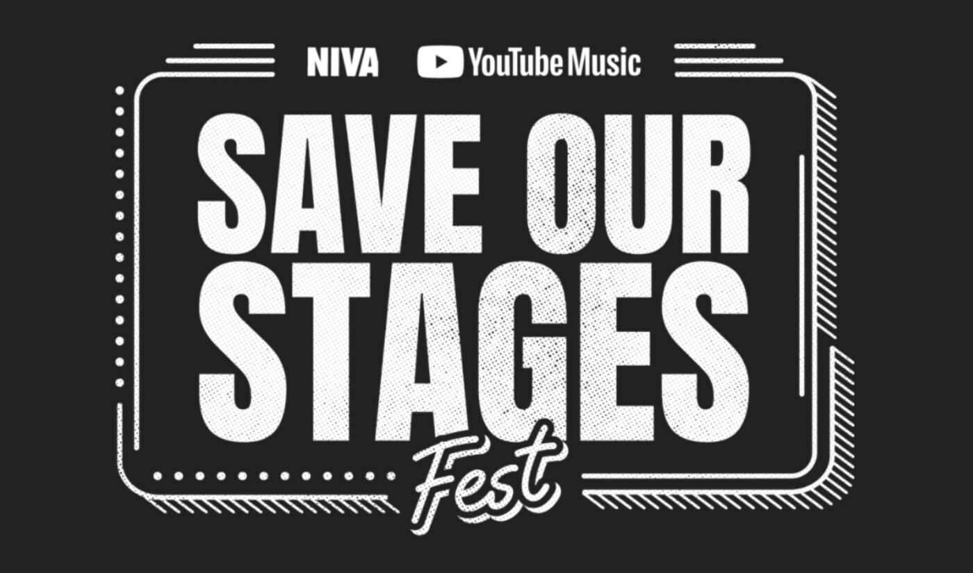 YouTube, NIVA To Host Virtual #SOSFEST Benefiting Independent Concert Venues