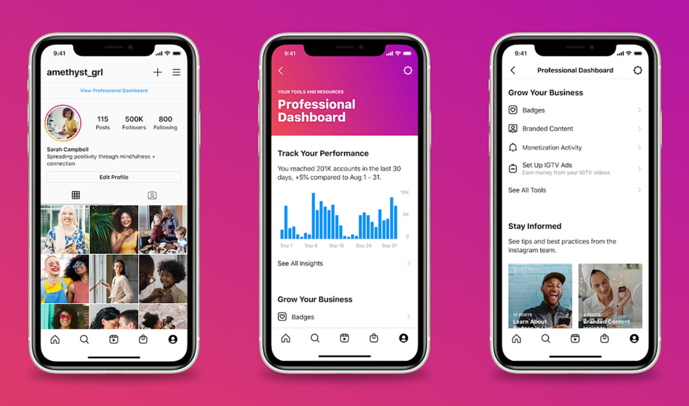 Instagram Launches Professional Dashboard For Creators Building Businesses