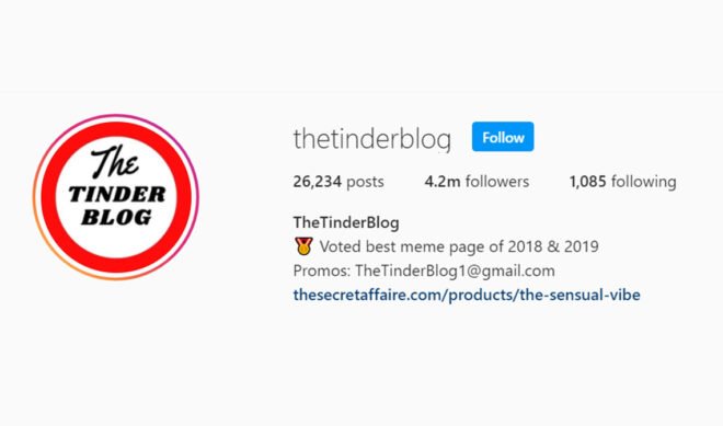 Instagram Aggregator ‘The Tinder Blog’ Acquired By Clubhouse Media