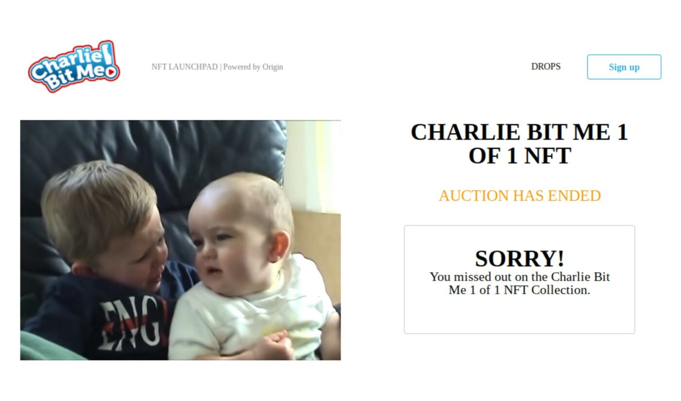 ‘Charlie Bit My Finger’ Viral Video To Be Deleted From YouTube Following $761,000 NFT Sale