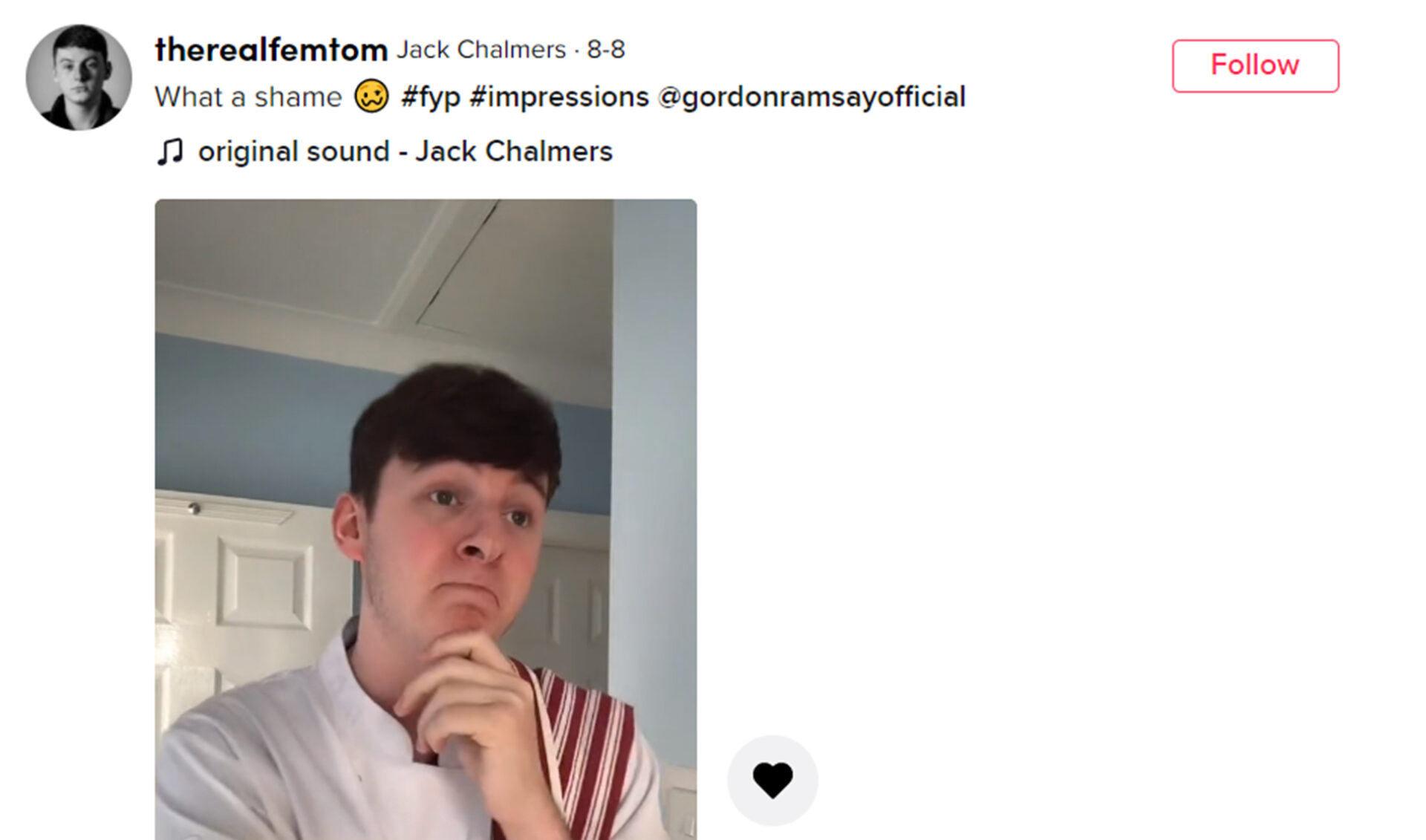 Viral TikTok Nabs Creator A Spot At Gordon Ramsay’s Dinner Table