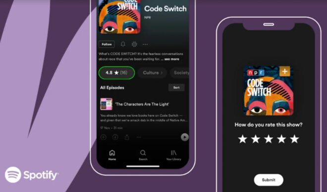 Spotify Is Rolling Out Public-Facing Podcast Ratings