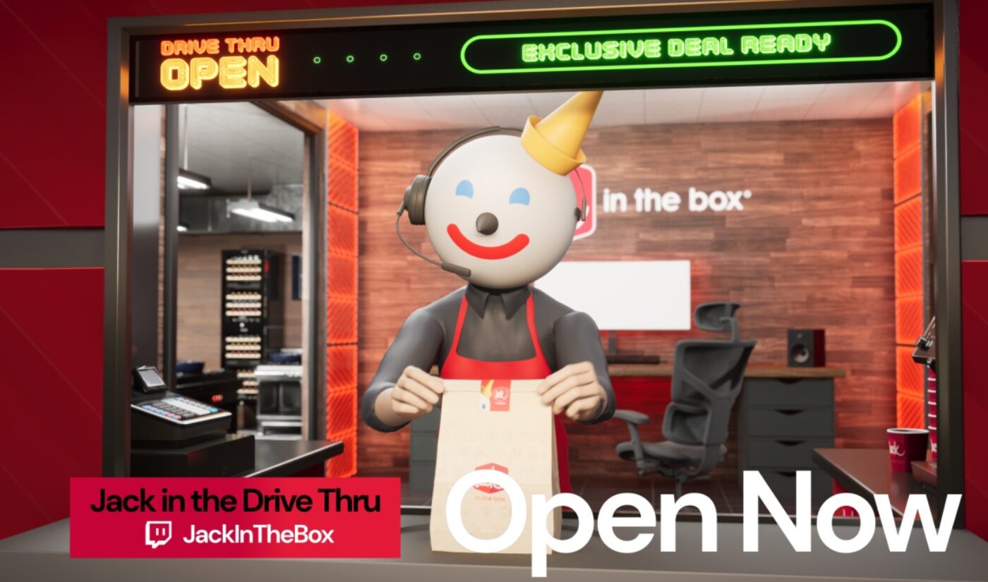 Feeling peckish while watching Twitch? Hop over to Jack in the Box’s virtual drive-thru.