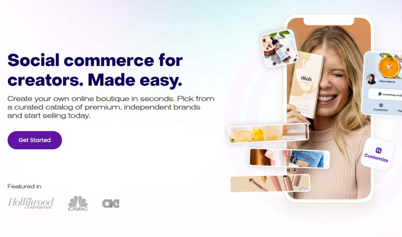 Orca lets content creators make digital storefronts selling curated products–and they earn a 20% commission