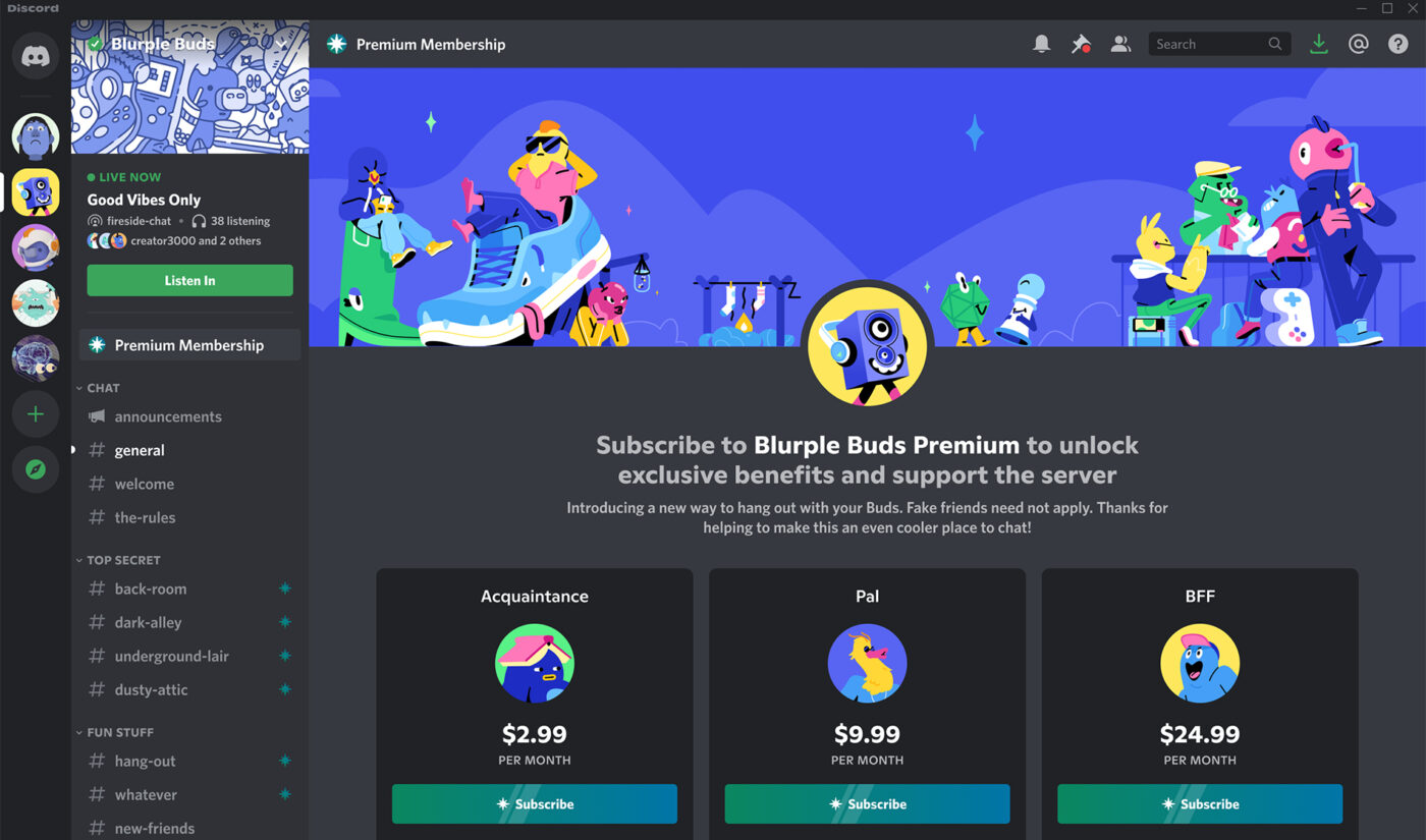 Discord says it’ll soon let “many” more creators monetize their servers