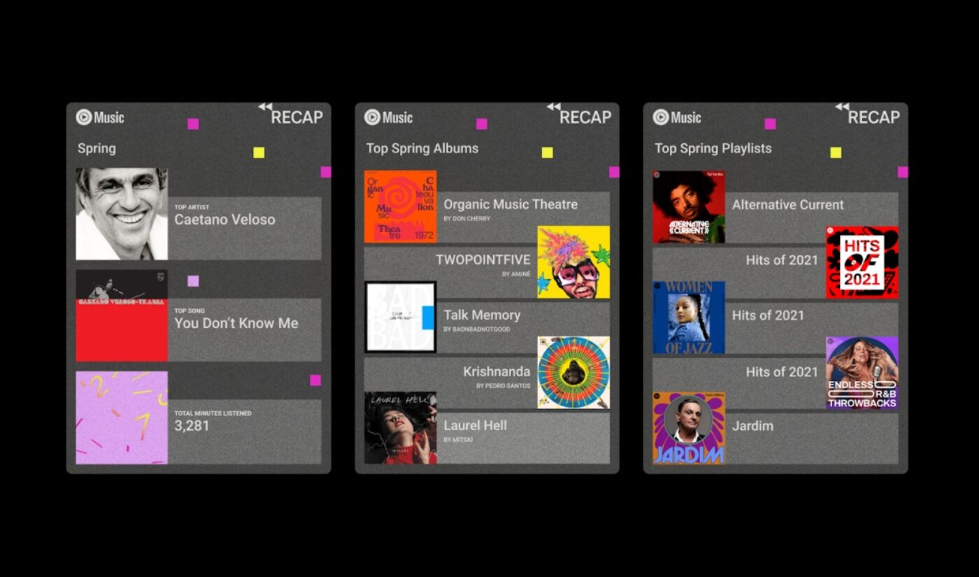 Want more data about your listening habits? Try YouTube Music’s seasonal recaps.