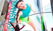 Thanks to a deal with Gymshark, Valkyrae can now be found on a Times Square billboard