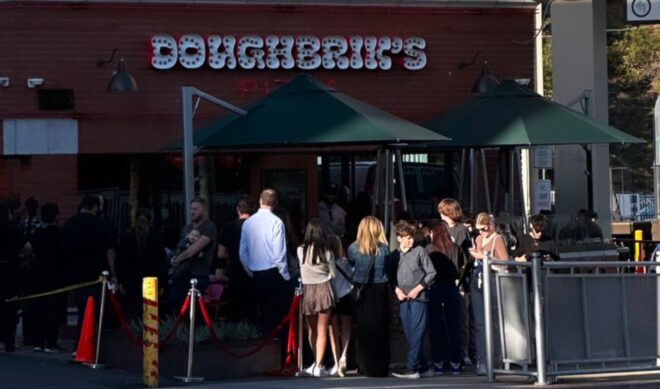 David Dobrik’s pizza joint opens in Los Angeles with four-hour lines