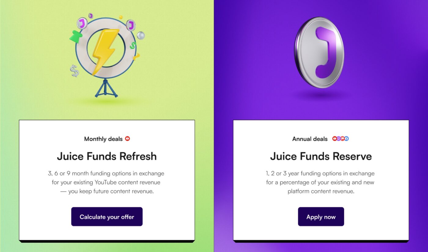 Creative Juice offers flexibility with two new funding options for creators