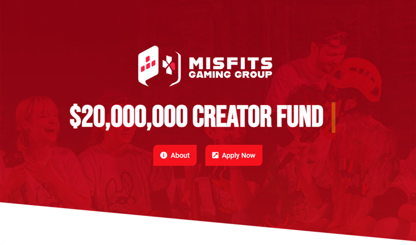 Misfits Gaming launches $20 million creator fund