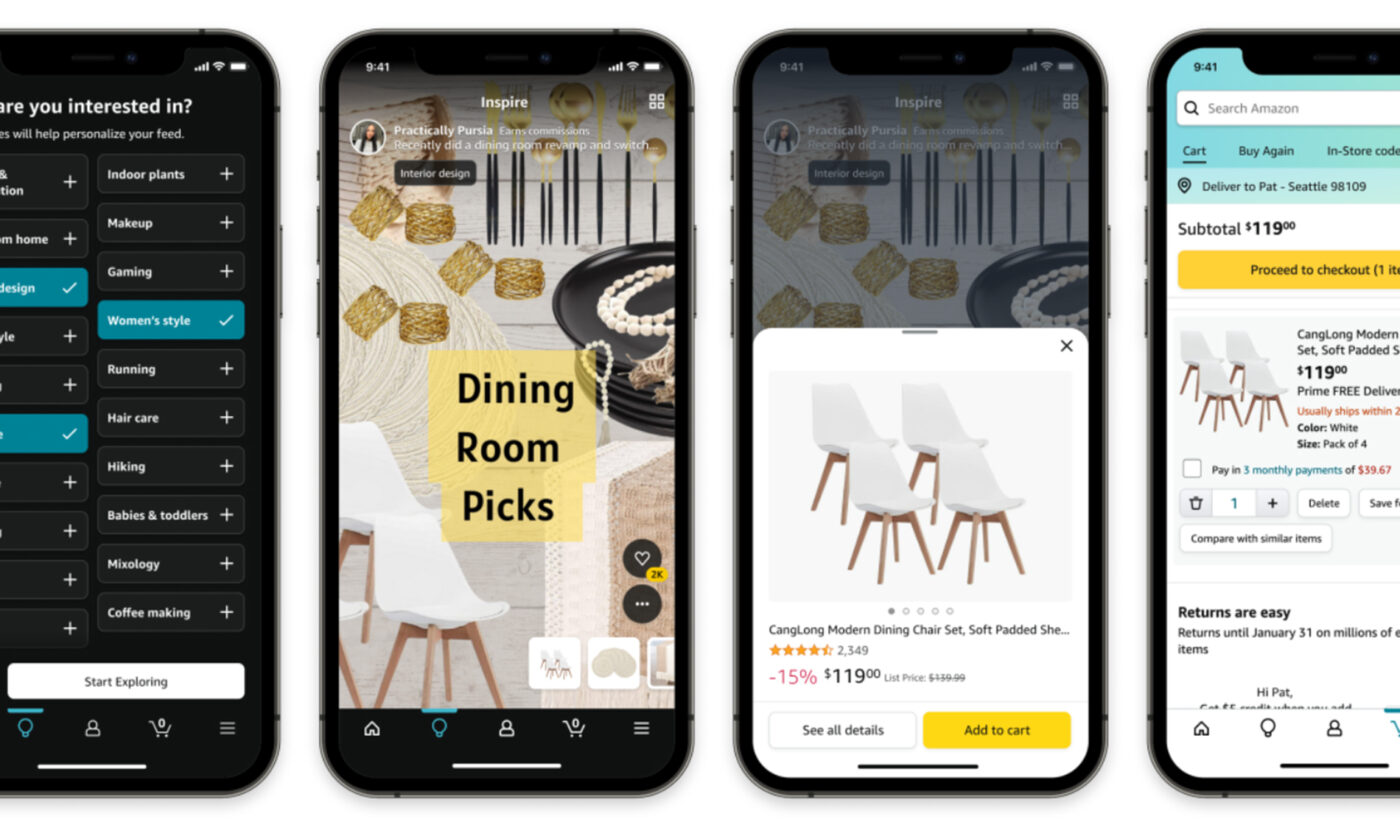 Amazon’s TikTok-y social shopping feed has arrived