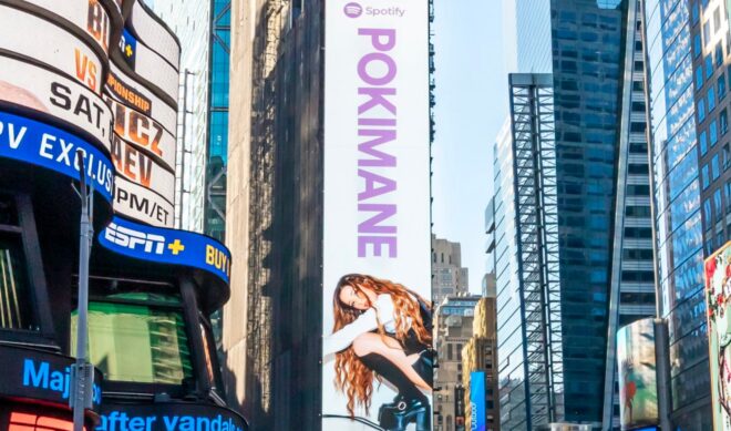 Streamers love Times Square billboards. Thanks to Spotify, it’s Pokimane’s turn in the spotlight.