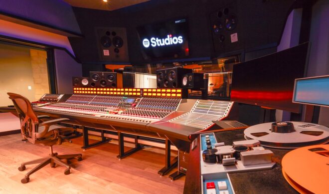 Spotify touts its LA office as a “state-of-the-art music- and podcast-recording facility”