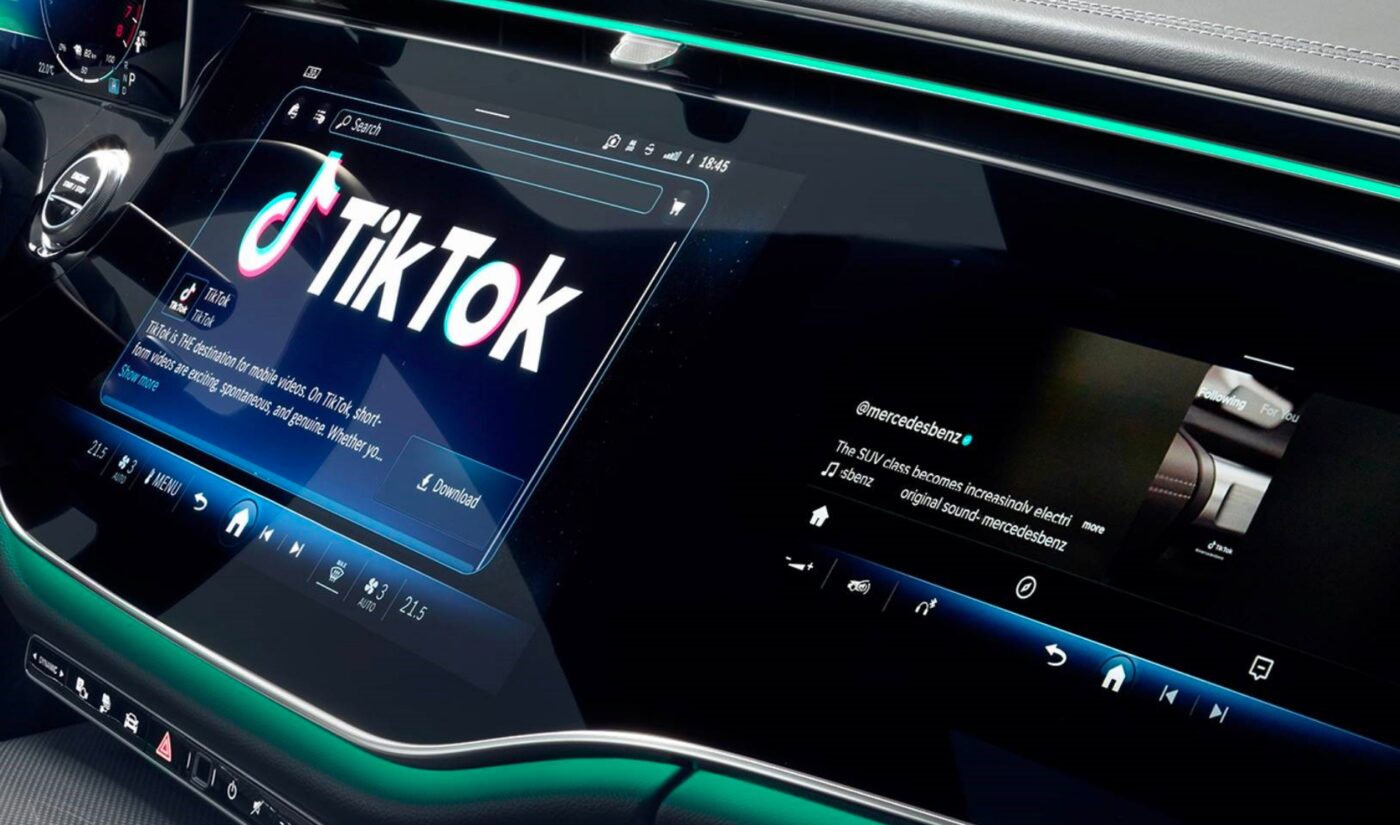 You can now watch TikTok in your Mercedes-Benz (just not when you’re driving)