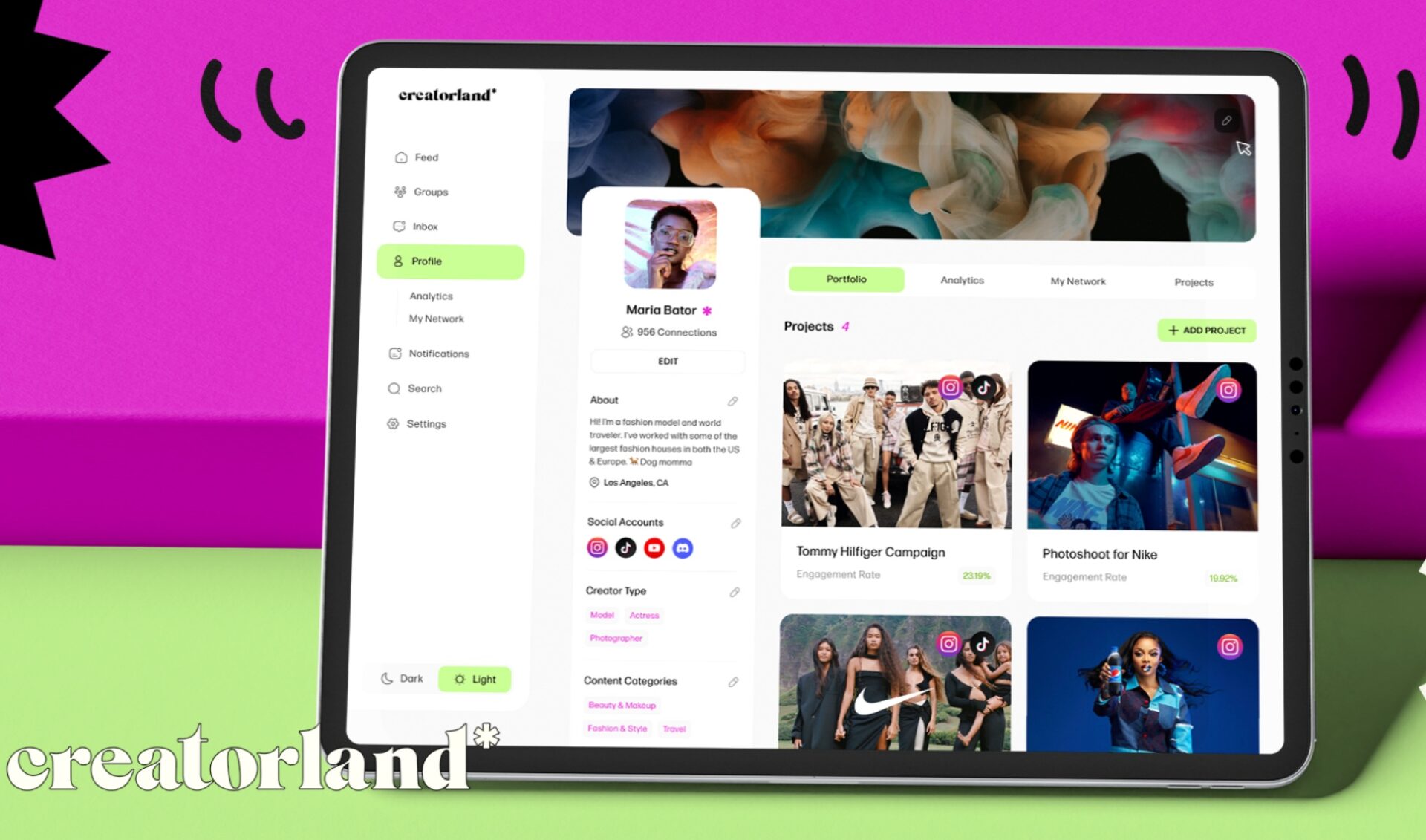 A new platform wants to be LinkedIn for influencers. Welcome to Creatorland.