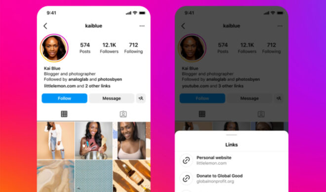 Instagram is finally allowing multiple links in bio