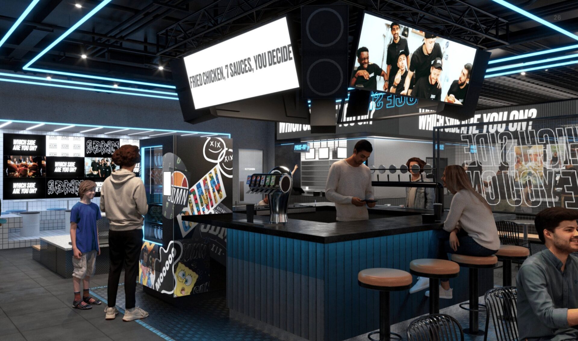 The Sidemen are opening ten new brick-and-mortar locations for their fried chicken concept