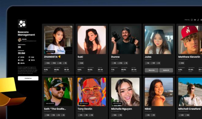 This database helps content creators find managers