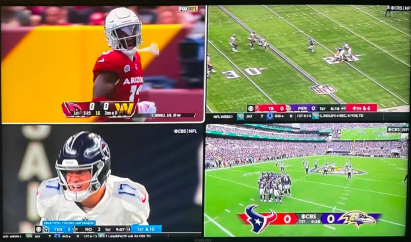 YouTube scores a touchdown during week one of its NFL Sunday Ticket coverage