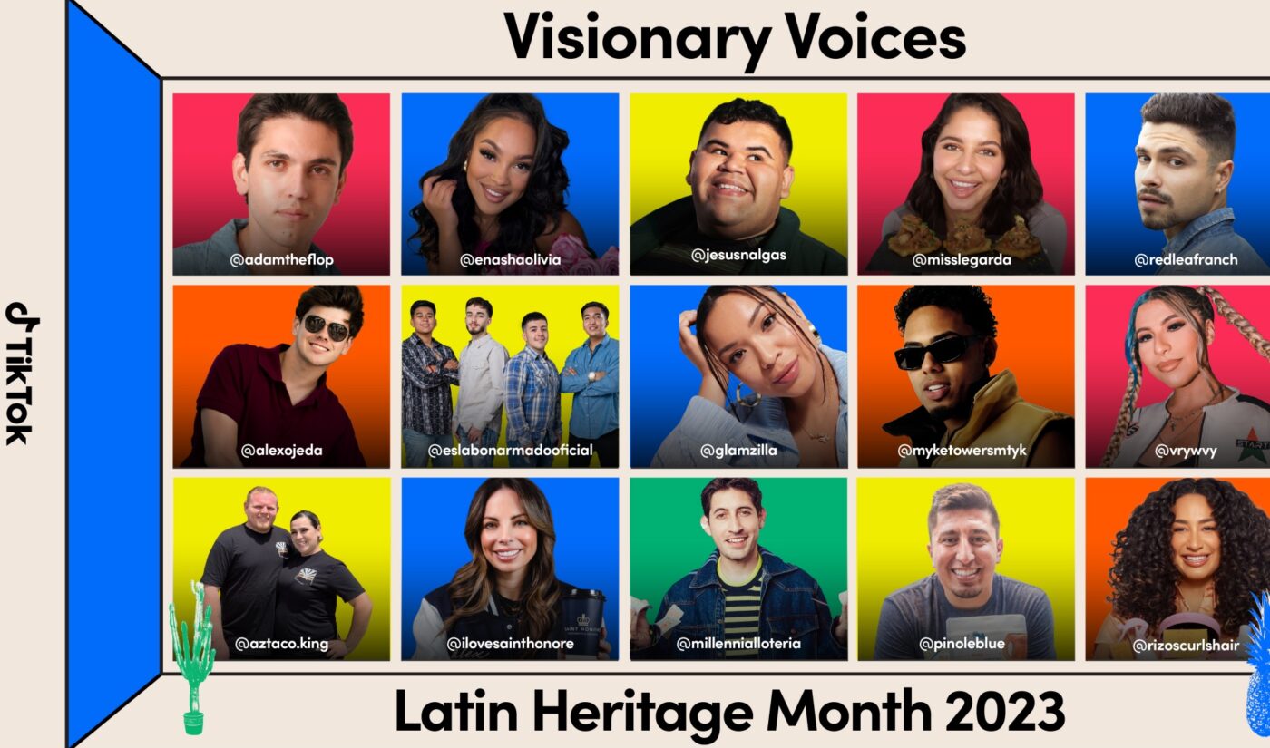 TikTok celebrates Latin Heritage Month by shouting out a fresh batch of Visionary Voices