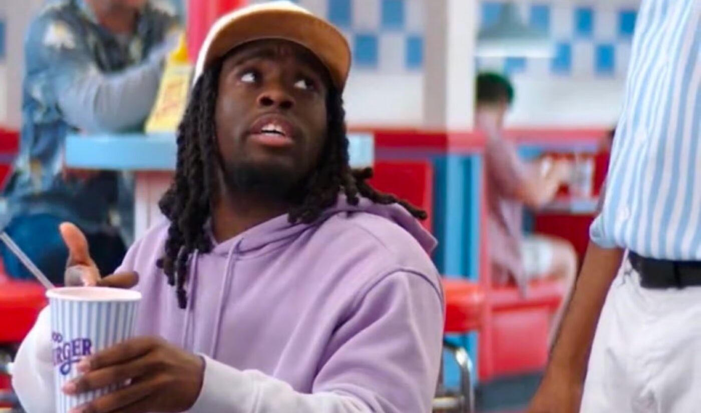 Welcome to Good Burger, home of the Good Burger. Hey, is that Kai Cenat sitting over there?