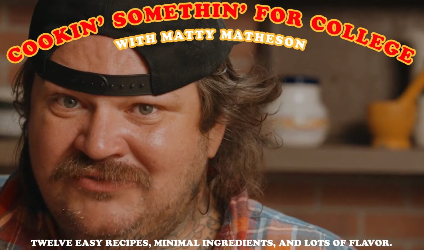 Chef Matty Matheson worked with WeTransfer to release a free cookbook as a downloadable file