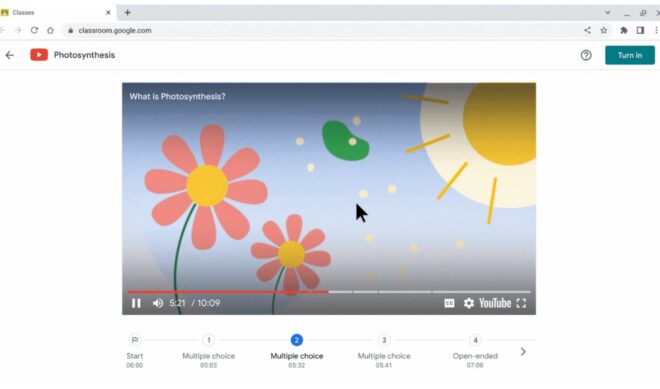 Google Classroom users can now “turn any YouTube video into an interactive lesson”