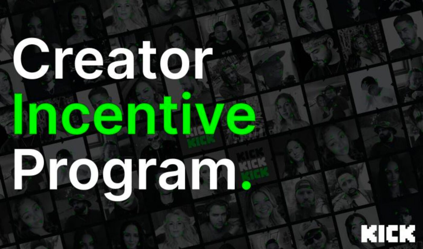Kick is going wide with its Creator Incentive Program, which lets streamers keep 95% of revenue