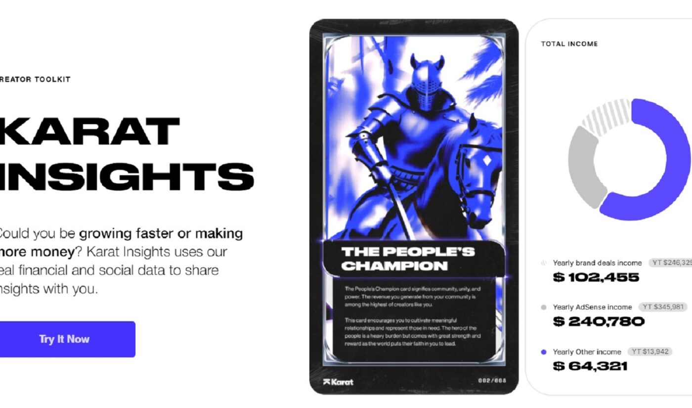 Karat’s new tool tells creators exactly how much their peers are earning on YouTube, TikTok, Twitch, and more