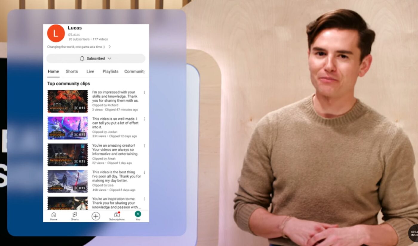 YouTube built a Twitch-y new shelf to show off creators’ best clips