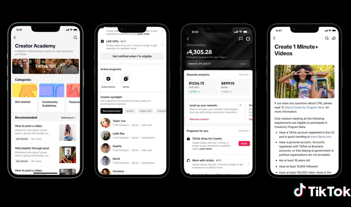 TikTok monetization changes: Creativity Program gets a new name and “some improvements,” subscriptions expanding to VOD creators