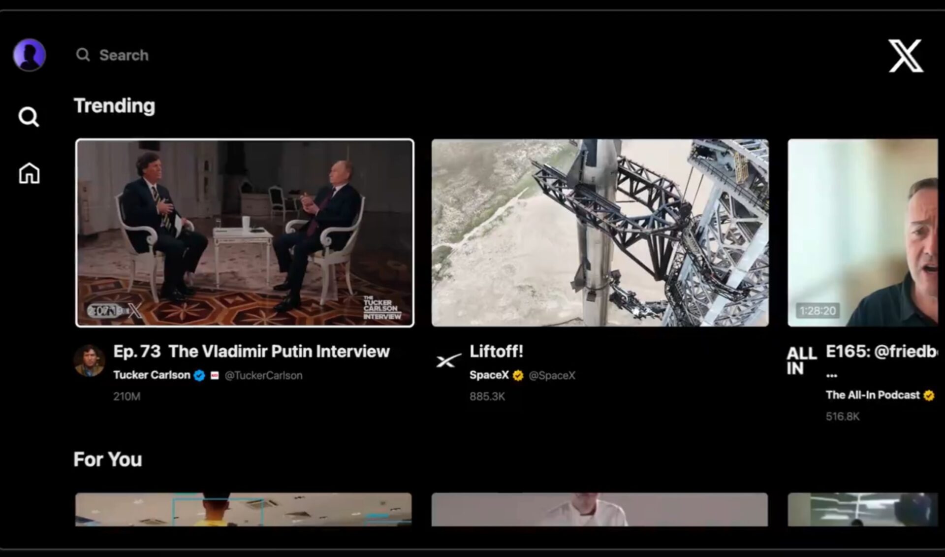 X’s TV app is coming “soon”