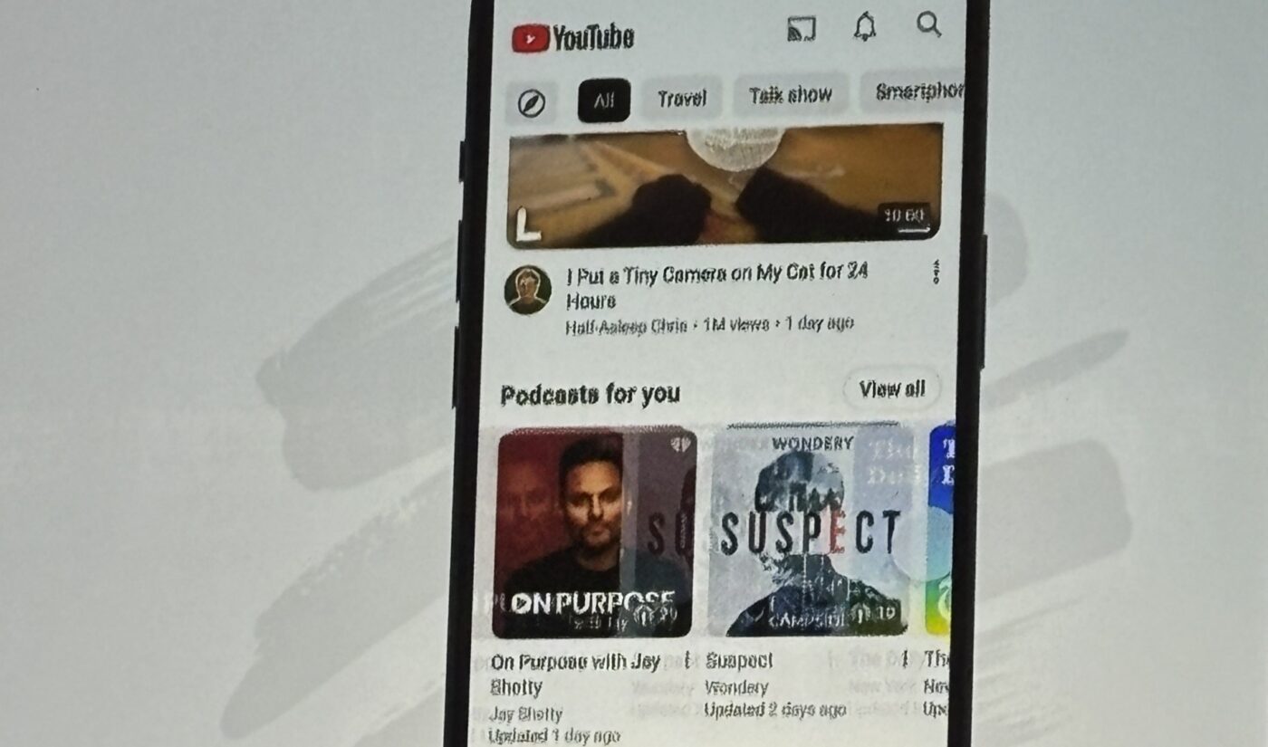 YouTube announces a “Podcasts For You” shelf — and a workshop to go with it