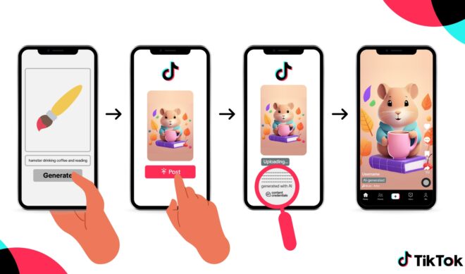 TikTok is adding automatic labels to AI-generated content and wants other platforms to follow suit