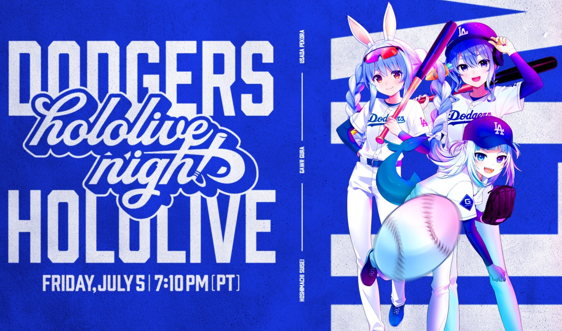 VTuber Gawr Gura will sing “Take Me Out To The Ballgame” at the Dodgers’ “hololive night”