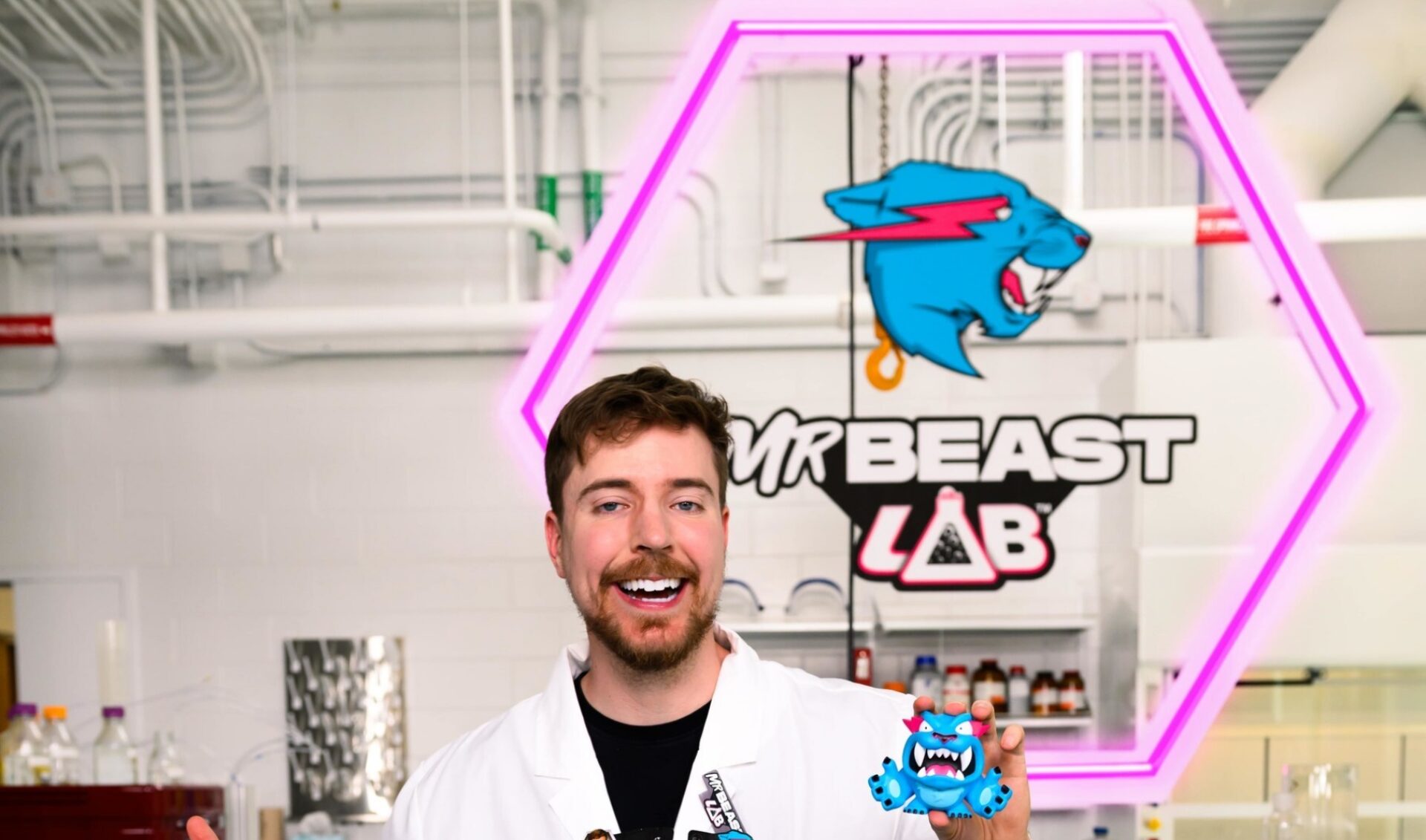 The “MrBeast Lab” toy line will arrive on shelves in the U.S. this July