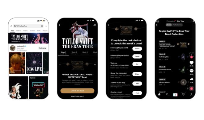 With its 11-week ‘Eras Tour’ scavenger hunt, TikTok wants to be the go-to platform for Swifties