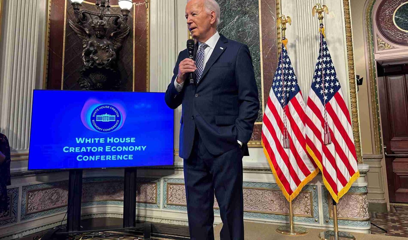 Biden addresses creators at first-ever White House summit: “They listen to all of you”