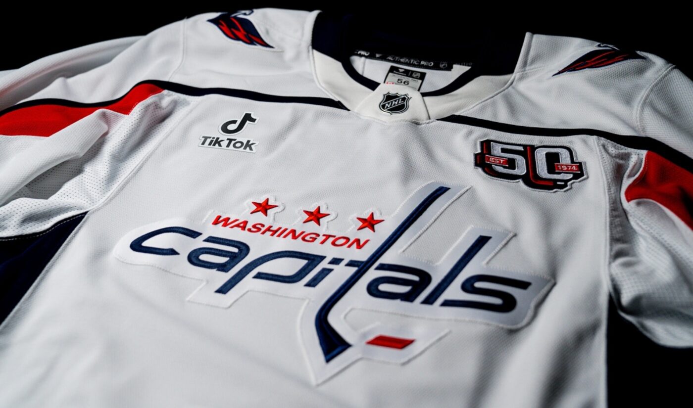 TikTok is going back to Washington (on a hockey jersey)