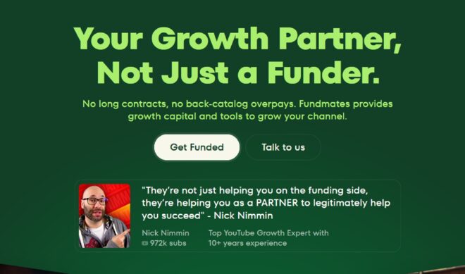 Fundmates partners with 6 companies + Nick Nimmin to give creators biz dev blitz