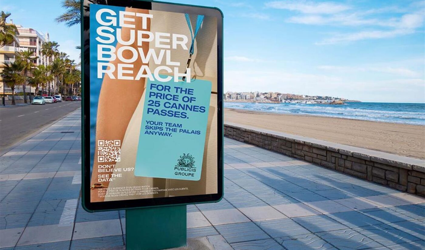 At Cannes, Publicis Groupe says creators can generate just as much marketing buzz as the Super Bowl