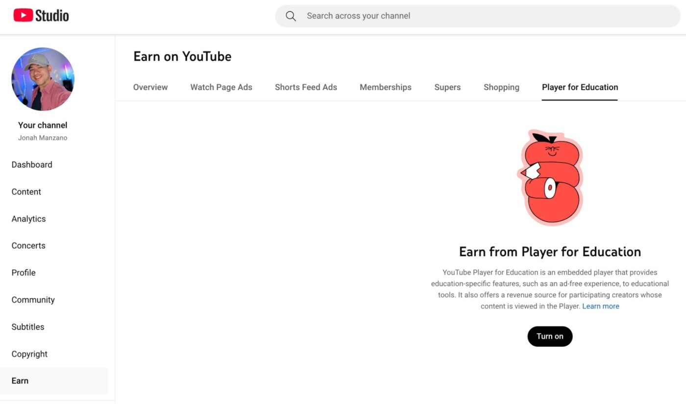 YouTube brings monetization into the classroom by updating its Player for Education