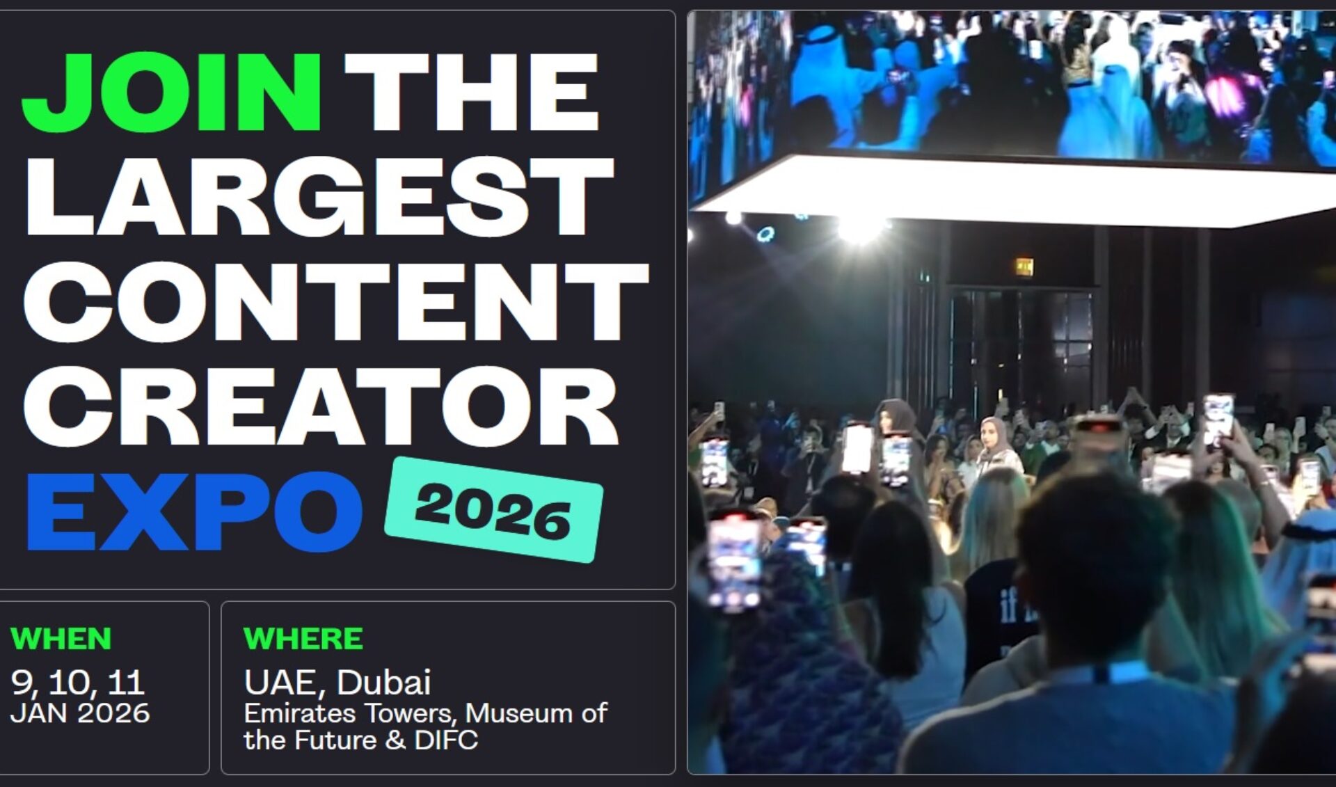 1 Billion Followers Summit 2025 brought 30,000 digital content enthusiasts to Dubai. Are you ready for the 2026 event?