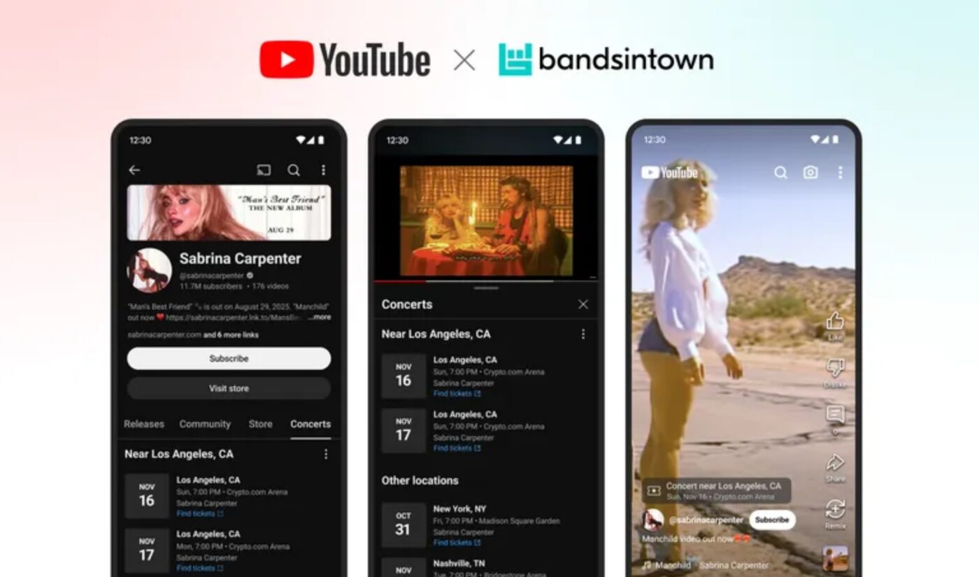YouTube Music celebrates 10th anniversary by showing you which bands are in town