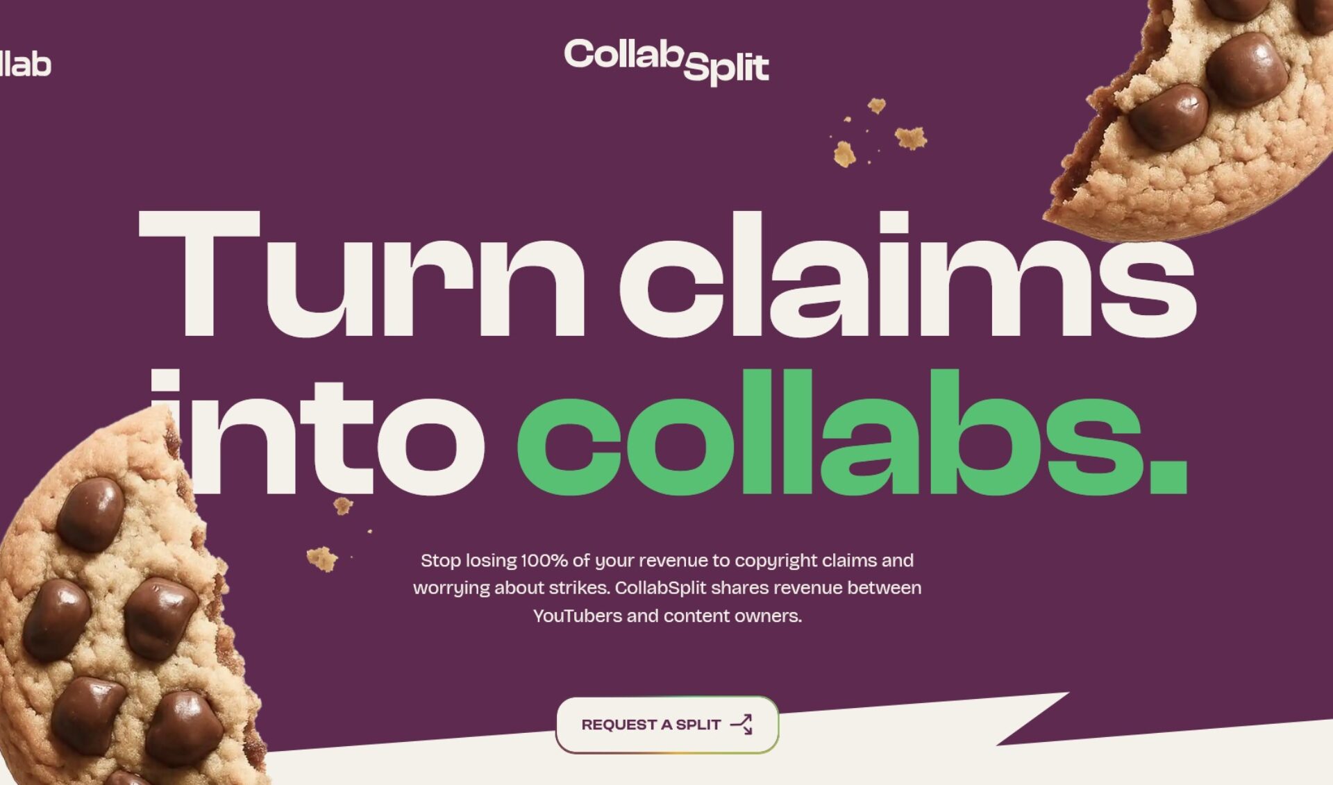Reaction creators need to license lots of fresh content. Collab lets them do it with zero upfront payment.
