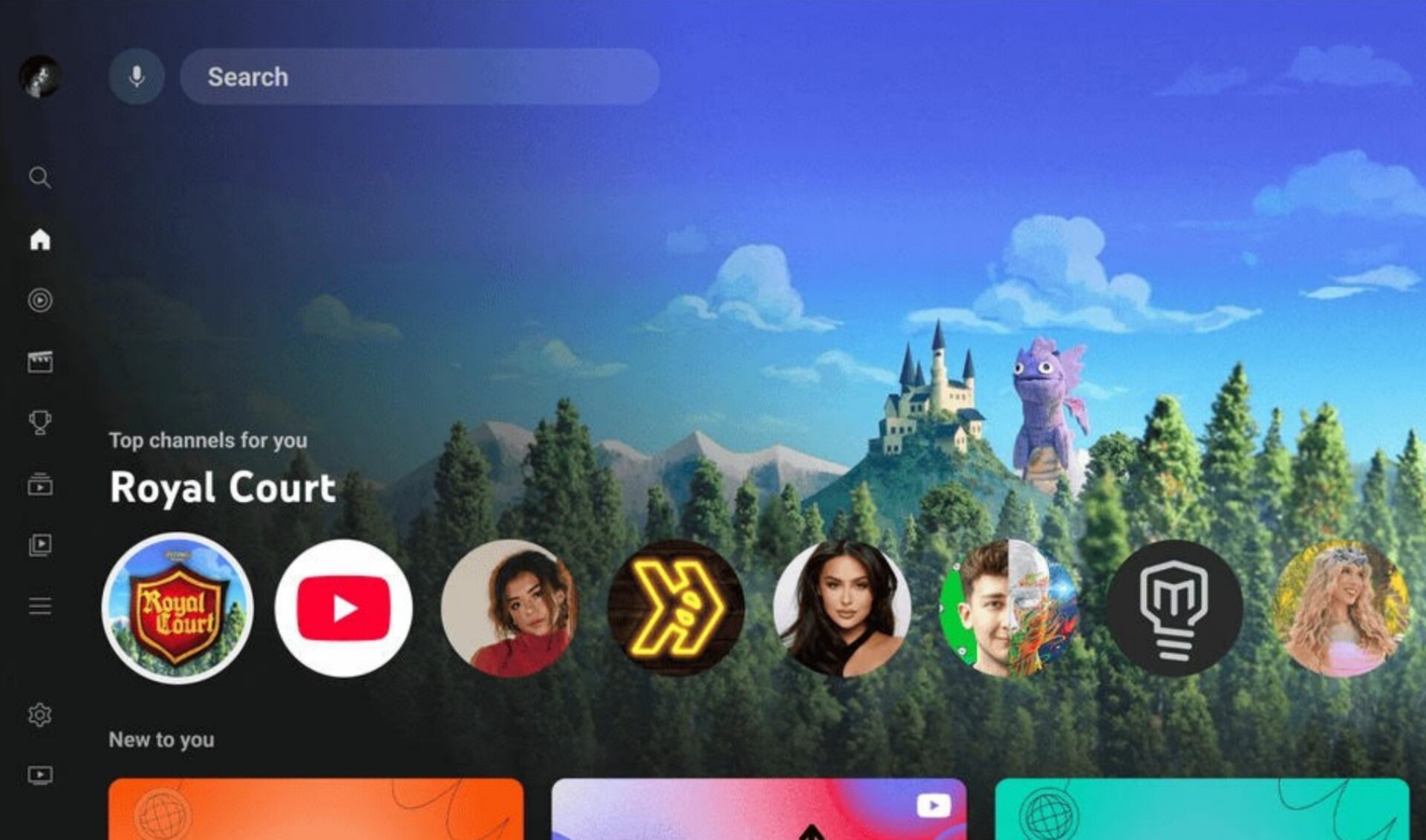 High resolutions and splashy landing pages: YouTube is giving its TV app a makeover