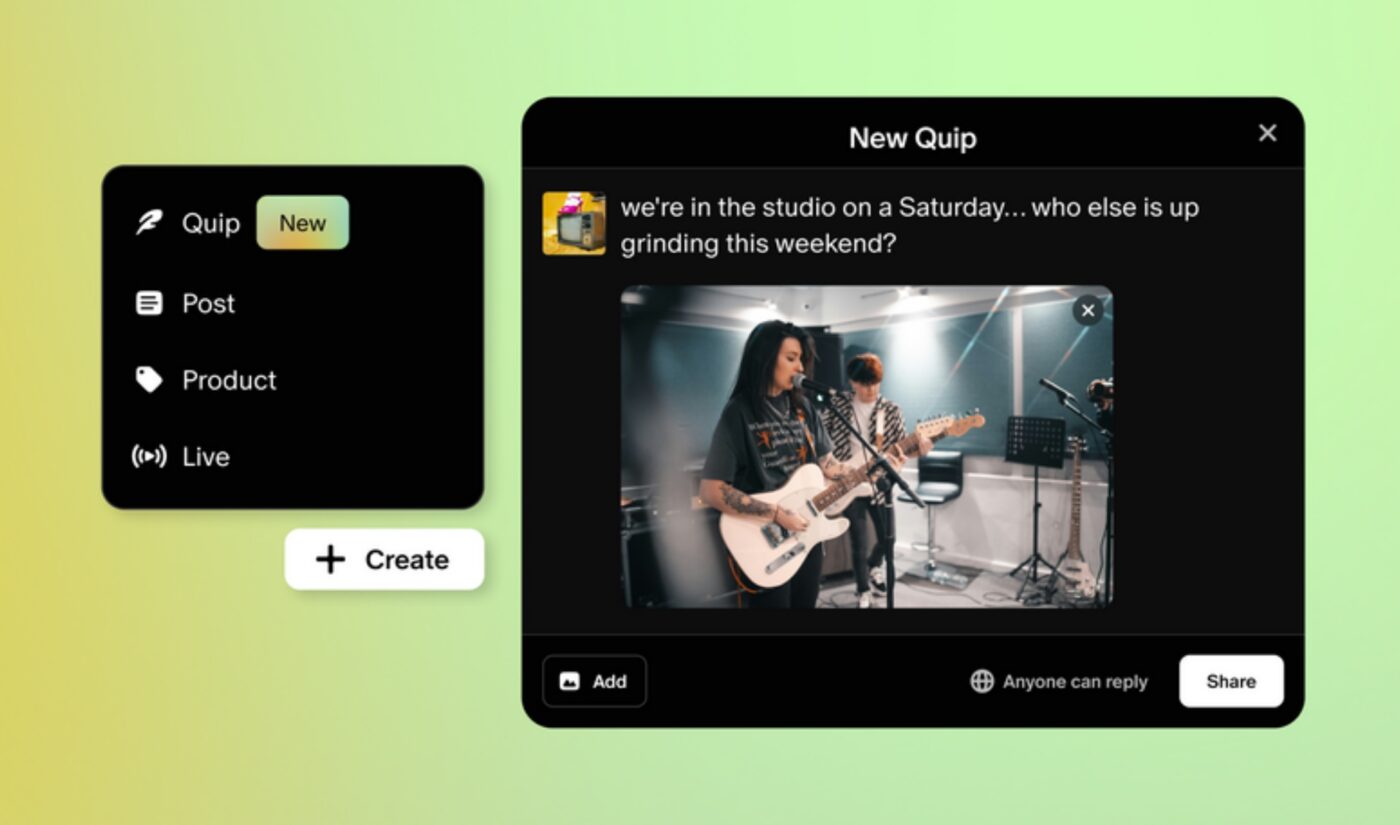 Patreon is prioritizing discovery. New short-form posts called Quips are part of the plan.