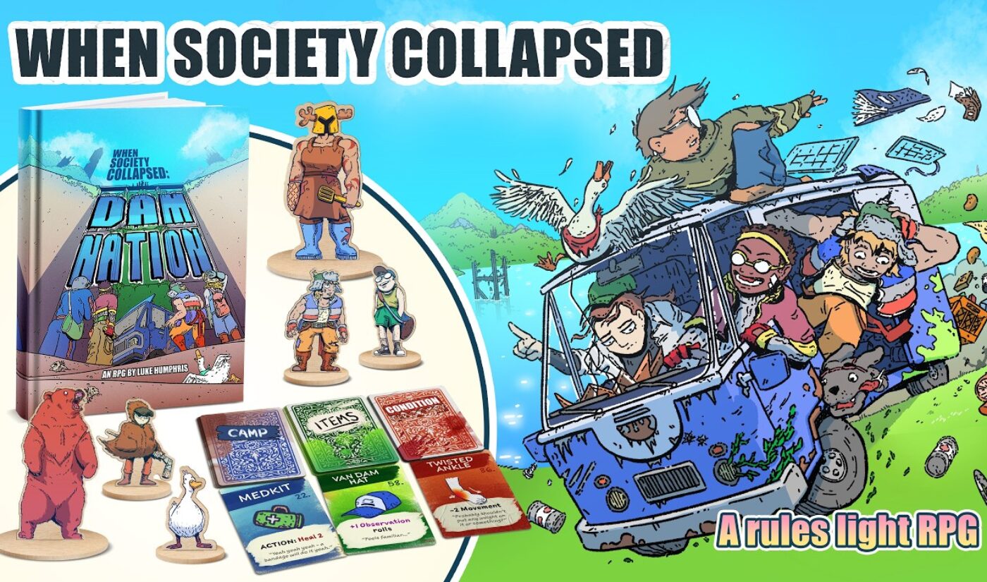 YouTube animator Luke Humphris raises $400K in 2 days for his homebrewed TTRPG ‘Dam Nation’